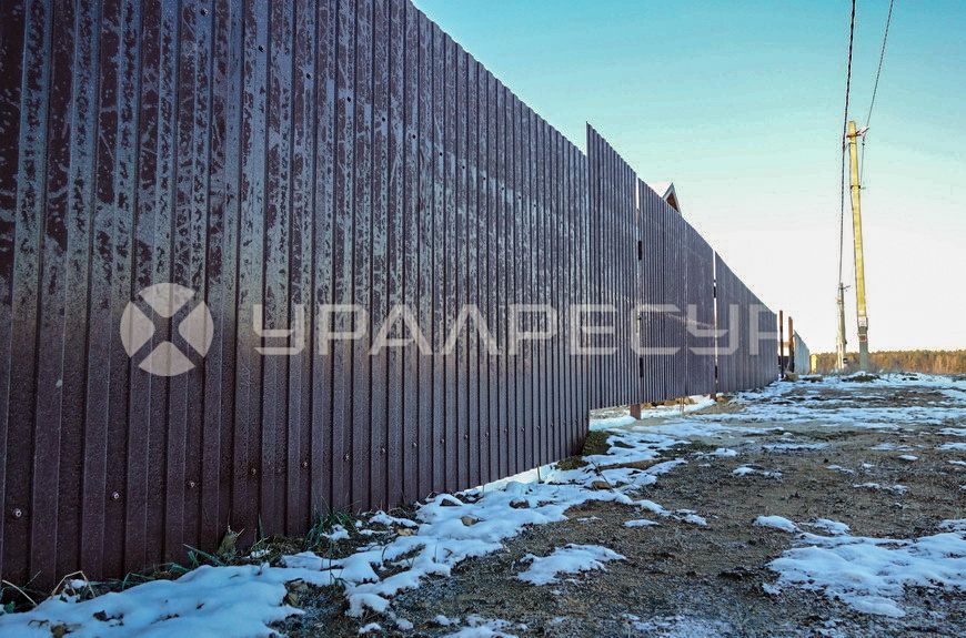 Ограждение из профлиста в пос. Кирпичный